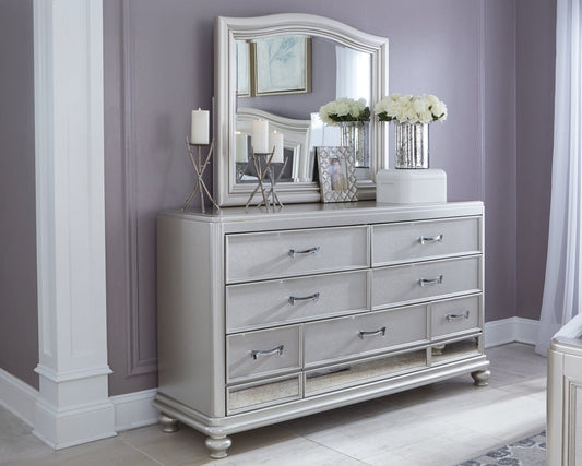 Coralayne Dresser and Mirror at Walker Mattress and Furniture Locations in Cedar Park and Belton TX.