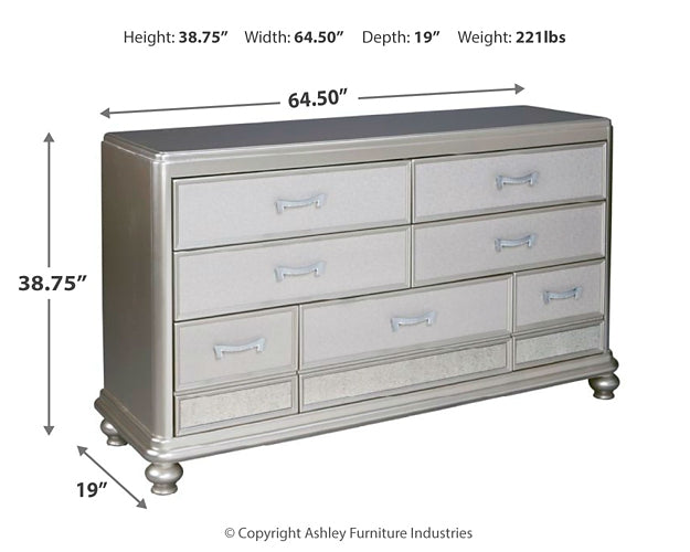 Coralayne Dresser at Walker Mattress and Furniture Locations in Cedar Park and Belton TX.