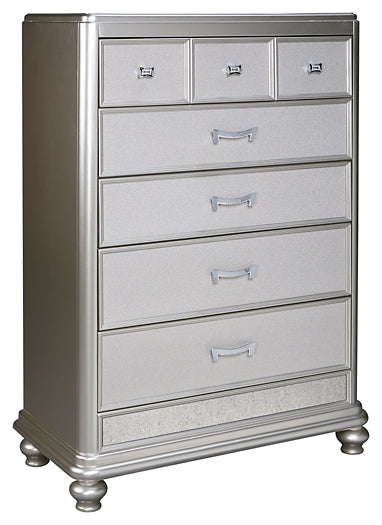 Coralayne Five Drawer Chest at Walker Mattress and Furniture Locations in Cedar Park and Belton TX.