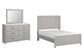 Cottonburg Full Panel Bed with Mirrored Dresser at Walker Mattress and Furniture Locations in Cedar Park and Belton TX.