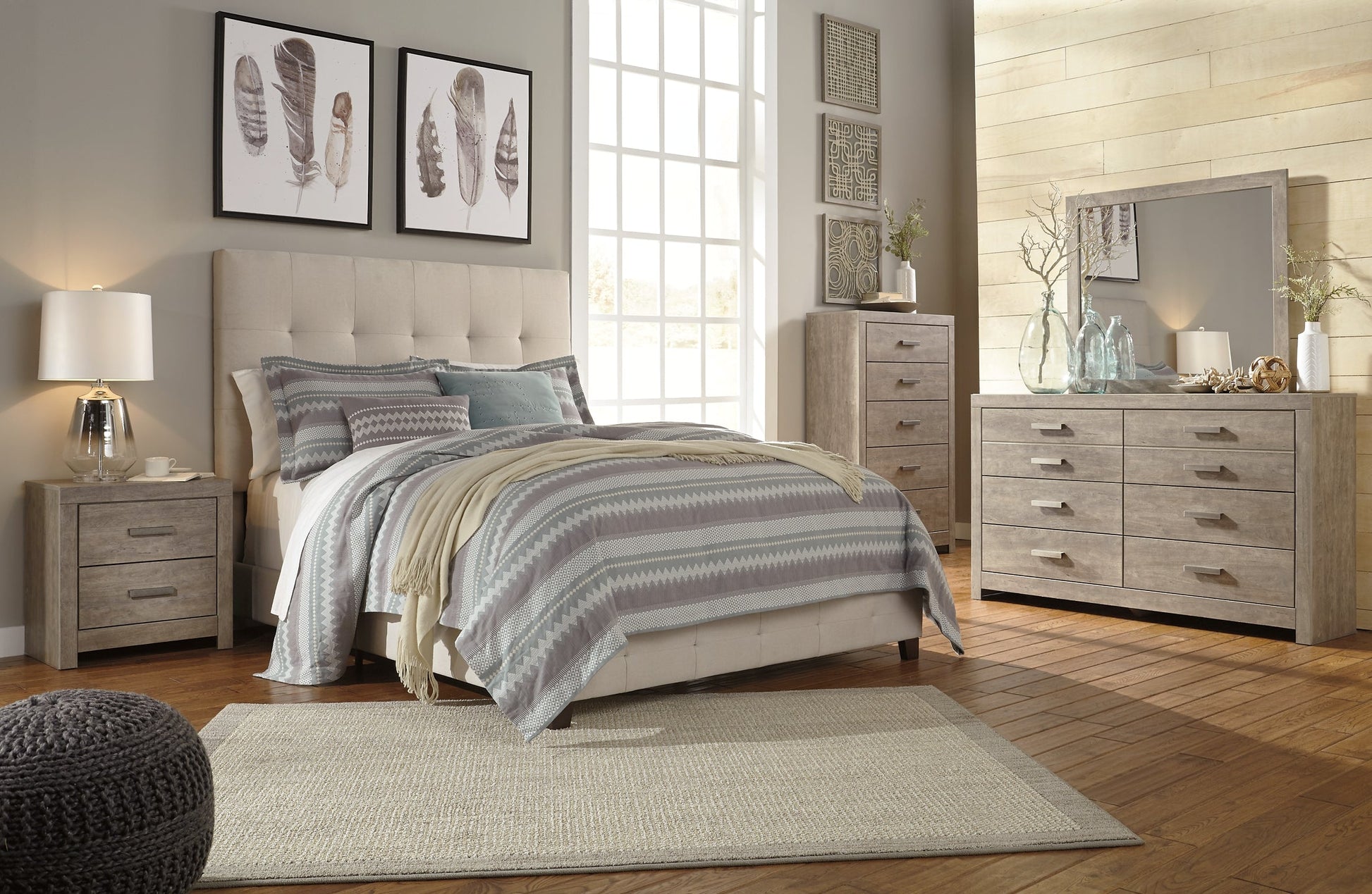 Culverbach Five Drawer Chest at Walker Mattress and Furniture Locations in Cedar Park and Belton TX.