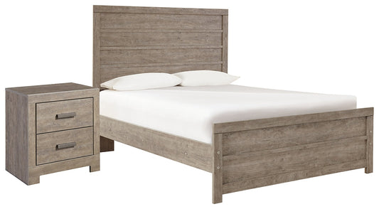 Culverbach Full Panel Bed with Nightstand at Walker Mattress and Furniture Locations in Cedar Park and Belton TX.