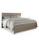 Culverbach King Panel Bed with 2 Nightstands at Walker Mattress and Furniture Locations in Cedar Park and Belton TX.