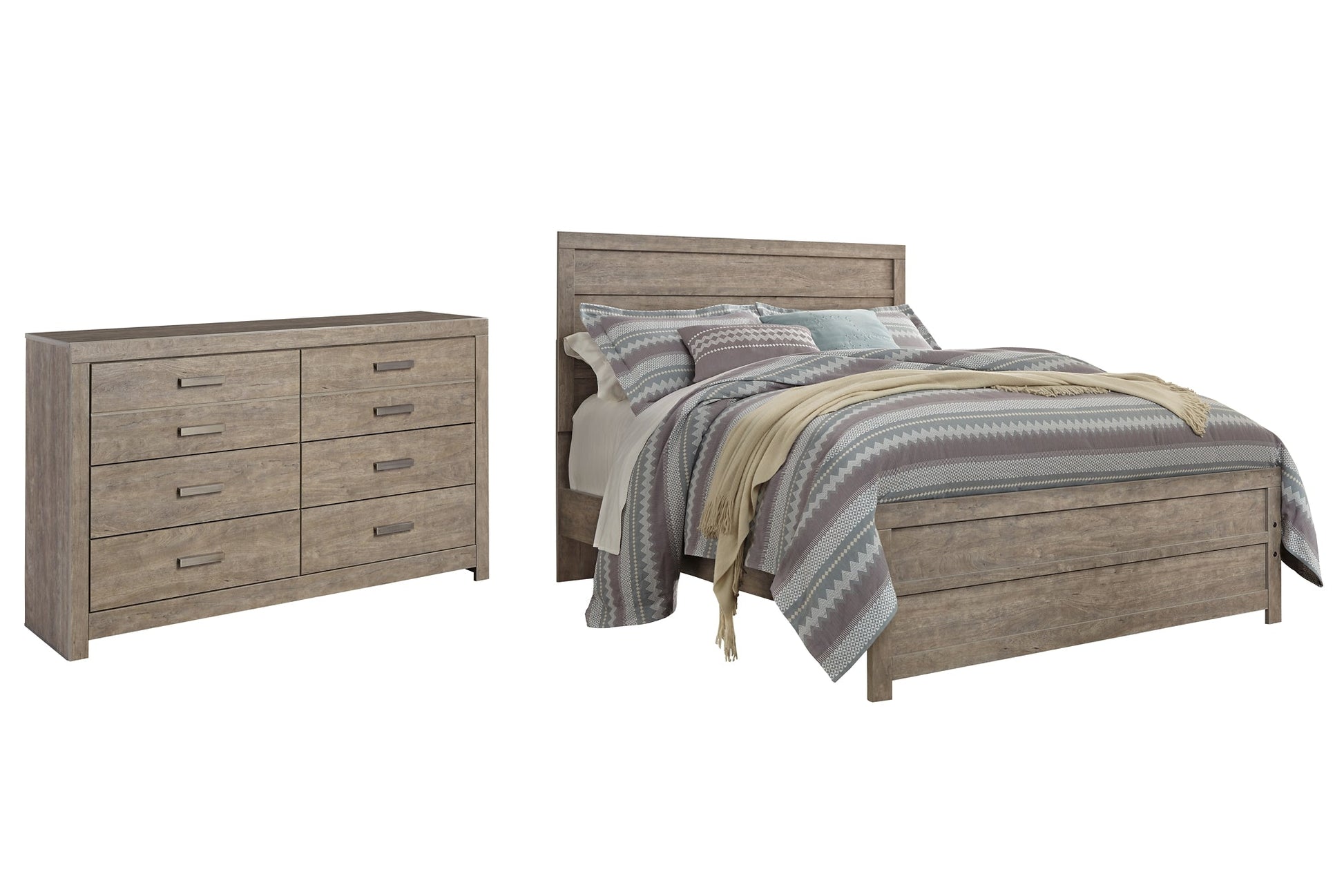Culverbach Queen Panel Bed with Dresser at Walker Mattress and Furniture Locations in Cedar Park and Belton TX.