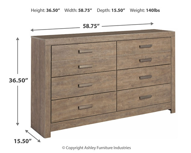 Culverbach Six Drawer Dresser at Walker Mattress and Furniture Locations in Cedar Park and Belton TX.