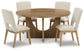 Dakmore Dining Table and 4 Chairs at Walker Mattress and Furniture Locations in Cedar Park and Belton TX.