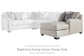 Dellara 3-Piece Sectional with Chaise at Walker Mattress and Furniture Locations in Cedar Park and Belton TX.