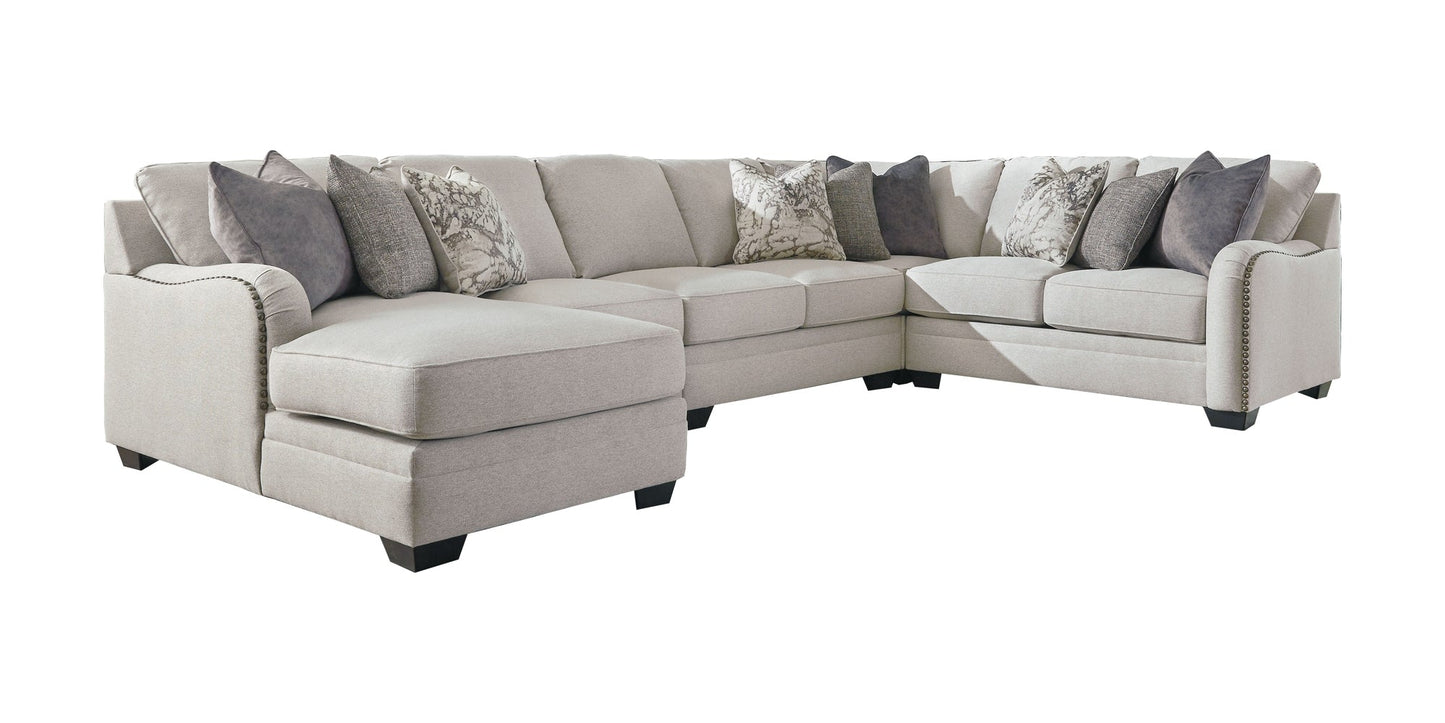 Dellara 5-Piece Sectional with Chaise at Walker Mattress and Furniture Locations in Cedar Park and Belton TX.