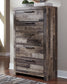 Derekson Five Drawer Chest at Walker Mattress and Furniture Locations in Cedar Park and Belton TX.