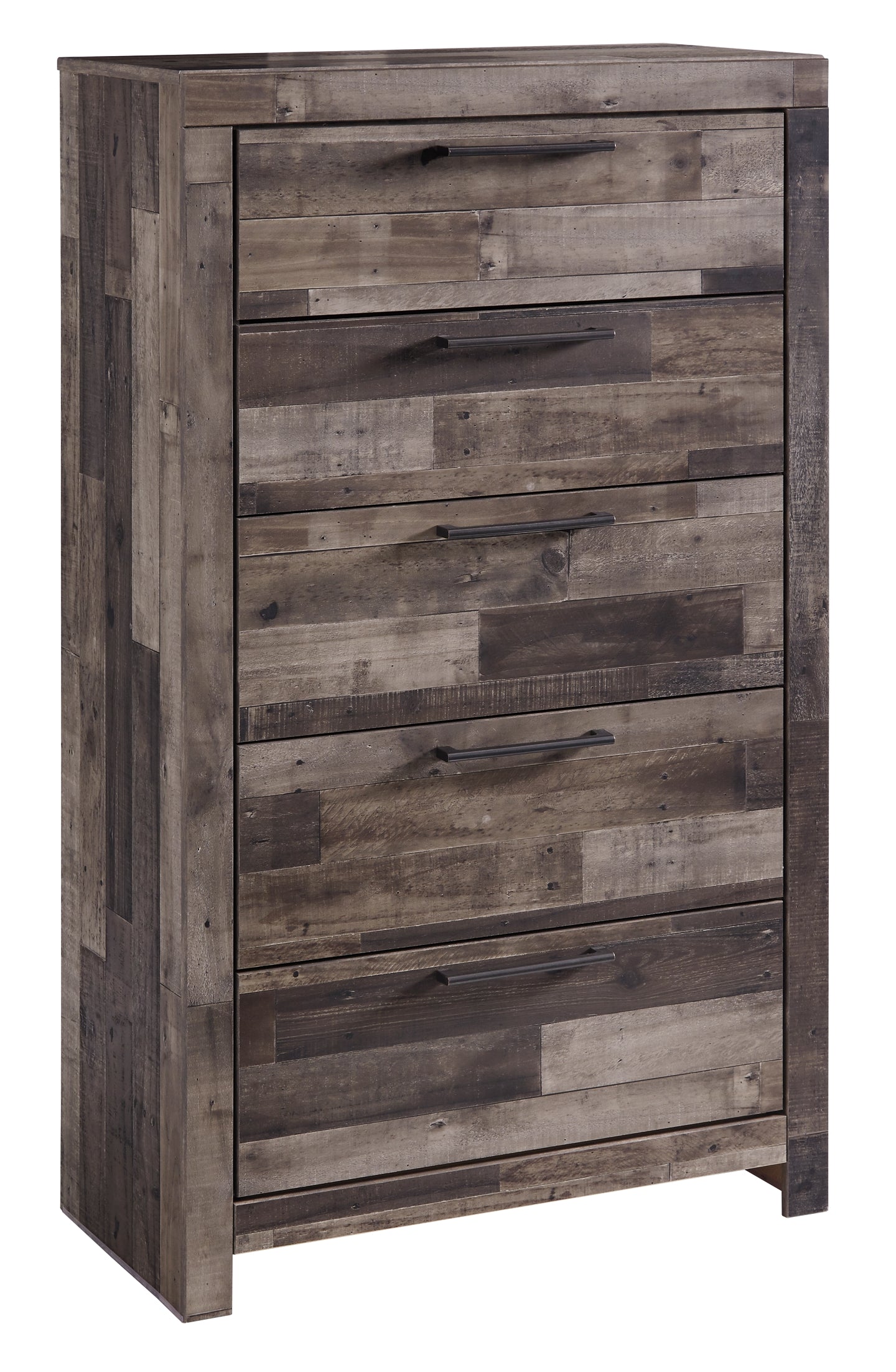 Derekson Five Drawer Chest at Walker Mattress and Furniture Locations in Cedar Park and Belton TX.