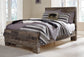 Derekson Full Panel Bed with Mirrored Dresser and Chest at Walker Mattress and Furniture Locations in Cedar Park and Belton TX.