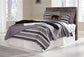 Derekson Full Panel Headboard with Mirrored Dresser, Chest and Nightstand at Walker Mattress and Furniture Locations in Cedar Park and Belton TX.