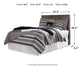 Derekson Full Panel Headboard with Mirrored Dresser, Chest and Nightstand at Walker Mattress and Furniture Locations in Cedar Park and Belton TX.