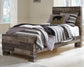 Derekson Twin Panel Bed with Mirrored Dresser and Chest at Walker Mattress and Furniture Locations in Cedar Park and Belton TX.