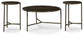 Doraley Coffee Table with 2 End Tables at Walker Mattress and Furniture Locations in Cedar Park and Belton TX.