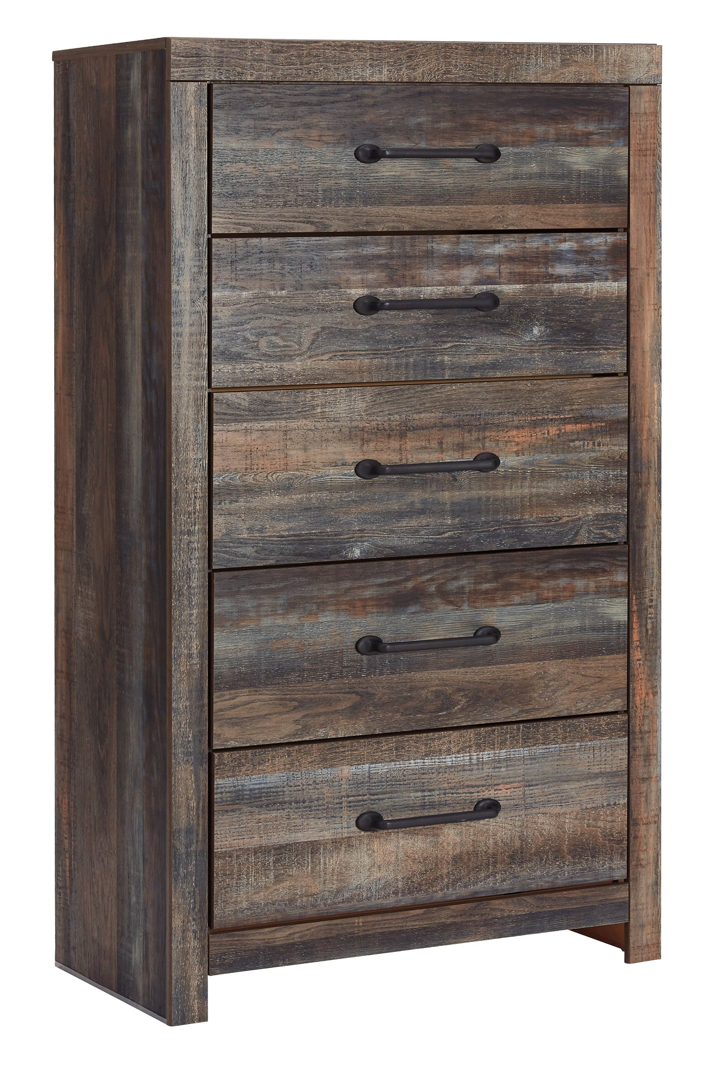 Drystan Five Drawer Chest at Walker Mattress and Furniture Locations in Cedar Park and Belton TX.