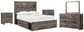 Drystan Full Bookcase Bed with 2 Storage Drawers with Mirrored Dresser and 2 Nightstands at Walker Mattress and Furniture Locations in Cedar Park and Belton TX.