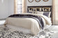 Drystan King/California King Bookcase Headboard with Mirrored Dresser at Walker Mattress and Furniture Locations in Cedar Park and Belton TX.