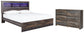 Drystan King Panel Bookcase Bed with Dresser at Walker Mattress and Furniture Locations in Cedar Park and Belton TX.