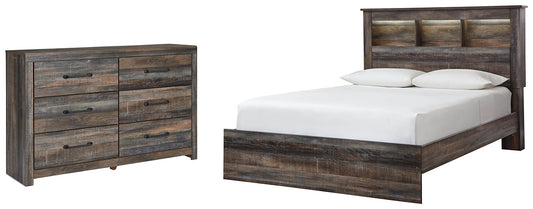 Drystan Queen Bookcase Bed with Dresser at Walker Mattress and Furniture Locations in Cedar Park and Belton TX.