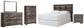 Drystan Queen/Full Bookcase Headboard with Mirrored Dresser, Chest and Nightstand at Walker Mattress and Furniture Locations in Cedar Park and Belton TX.