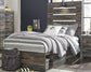 Drystan Twin Panel Bed with 4 Storage Drawers with Mirrored Dresser and Chest at Walker Mattress and Furniture Locations in Cedar Park and Belton TX.