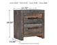 Drystan Two Drawer Night Stand at Walker Mattress and Furniture Locations in Cedar Park and Belton TX.