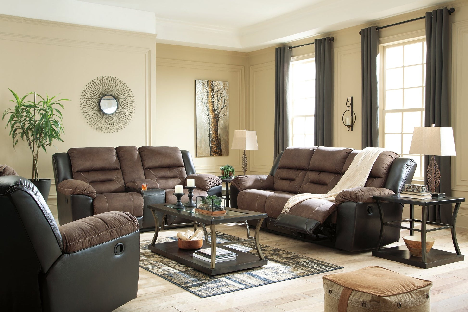 Earhart Sofa, Loveseat and Recliner at Walker Mattress and Furniture Locations in Cedar Park and Belton TX.