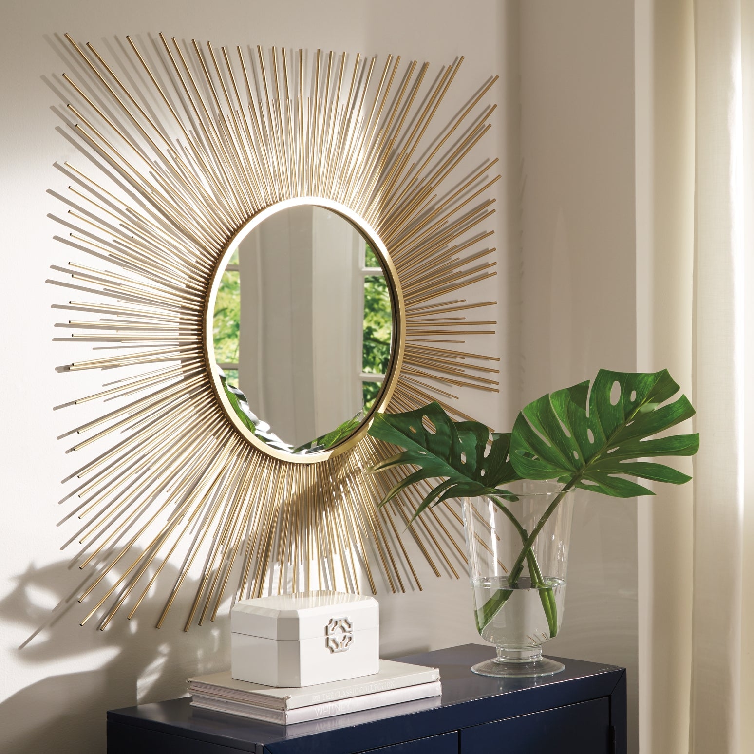 Elspeth Accent Mirror at Walker Mattress and Furniture Locations in Cedar Park and Belton TX.