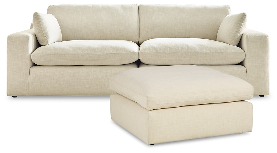 Elyza 2-Piece Sectional with Ottoman at Walker Mattress and Furniture Locations in Cedar Park and Belton TX.
