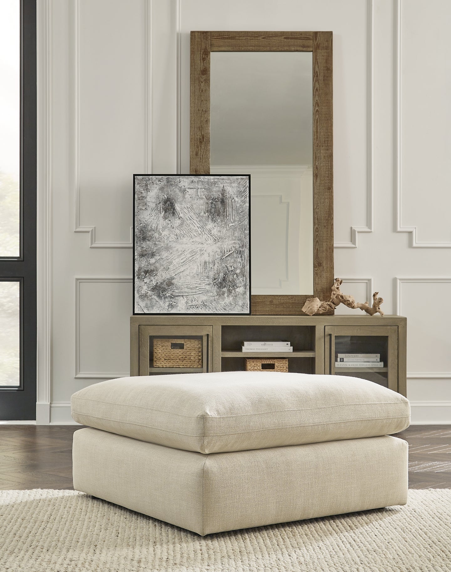 Elyza 3-Piece Sectional with Ottoman at Walker Mattress and Furniture Locations in Cedar Park and Belton TX.
