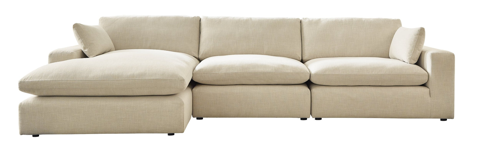 Elyza 3-Piece Sectional with Ottoman at Walker Mattress and Furniture Locations in Cedar Park and Belton TX.