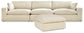 Elyza 3-Piece Sectional with Ottoman at Walker Mattress and Furniture Locations in Cedar Park and Belton TX.