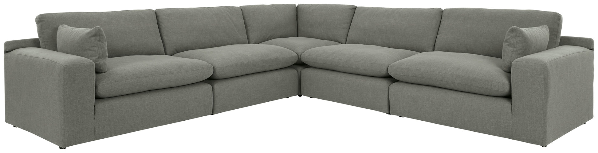 Elyza 5-Piece Sectional with Ottoman at Walker Mattress and Furniture Locations in Cedar Park and Belton TX.