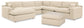 Elyza 5-Piece Sectional with Ottoman at Walker Mattress and Furniture Locations in Cedar Park and Belton TX.