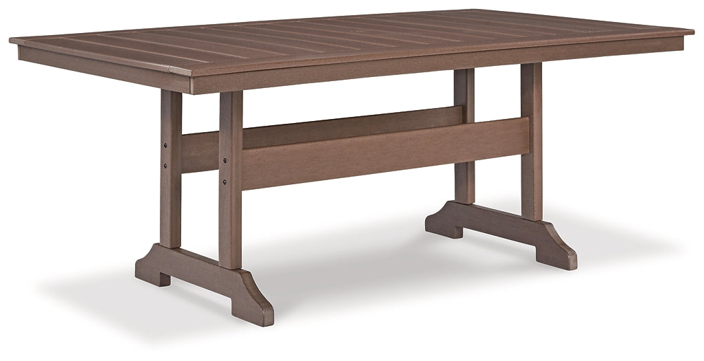 Emmeline Outdoor Dining Table and 6 Chairs at Walker Mattress and Furniture Locations in Cedar Park and Belton TX.