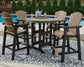 Fairen Trail Outdoor Bar Table and 4 Barstools at Walker Mattress and Furniture Locations in Cedar Park and Belton TX.