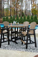 Fairen Trail Outdoor Bar Table and 4 Barstools at Walker Mattress and Furniture Locations in Cedar Park and Belton TX.