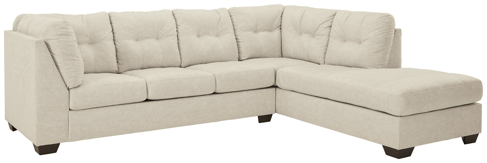 Falkirk 2-Piece Sectional with Ottoman at Walker Mattress and Furniture Locations in Cedar Park and Belton TX.