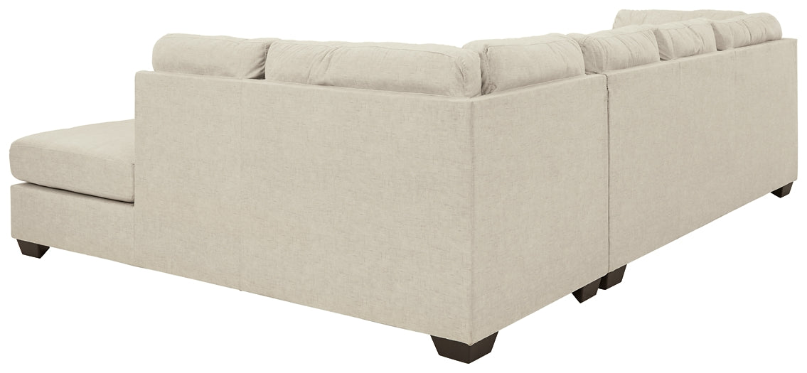 Falkirk 2-Piece Sectional with Ottoman at Walker Mattress and Furniture Locations in Cedar Park and Belton TX.