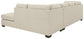 Falkirk 2-Piece Sectional with Ottoman at Walker Mattress and Furniture Locations in Cedar Park and Belton TX.