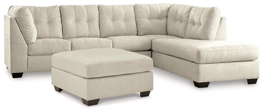 Falkirk 2-Piece Sectional with Ottoman at Walker Mattress and Furniture Locations in Cedar Park and Belton TX.