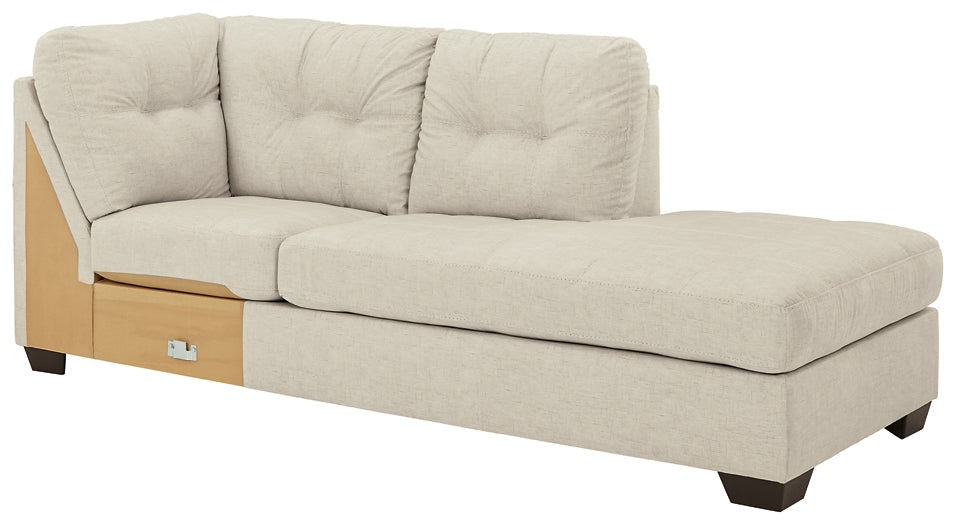 Falkirk 2-Piece Sectional with Ottoman at Walker Mattress and Furniture Locations in Cedar Park and Belton TX.