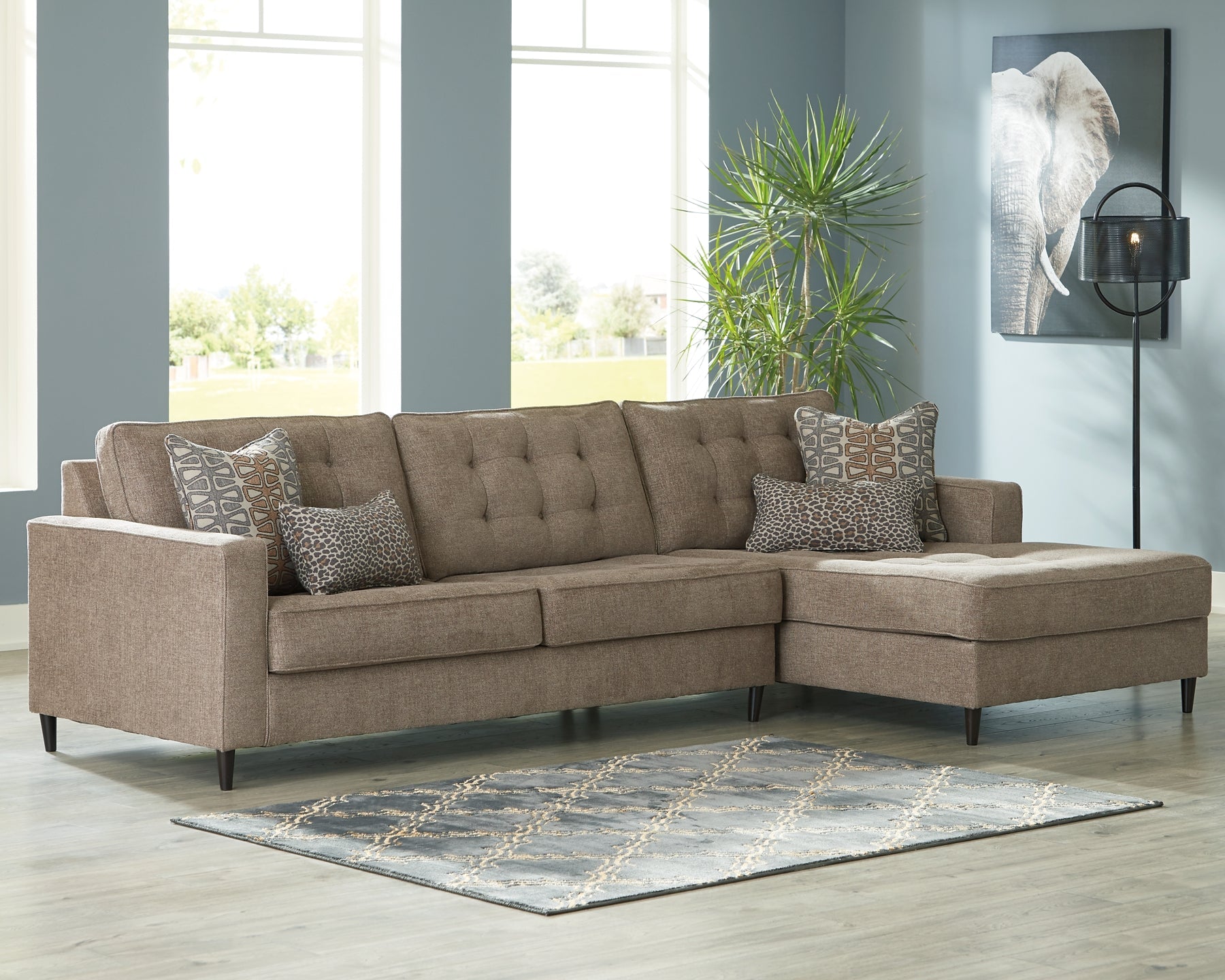 Flintshire 2-Piece Sectional with Chaise at Walker Mattress and Furniture Locations in Cedar Park and Belton TX.
