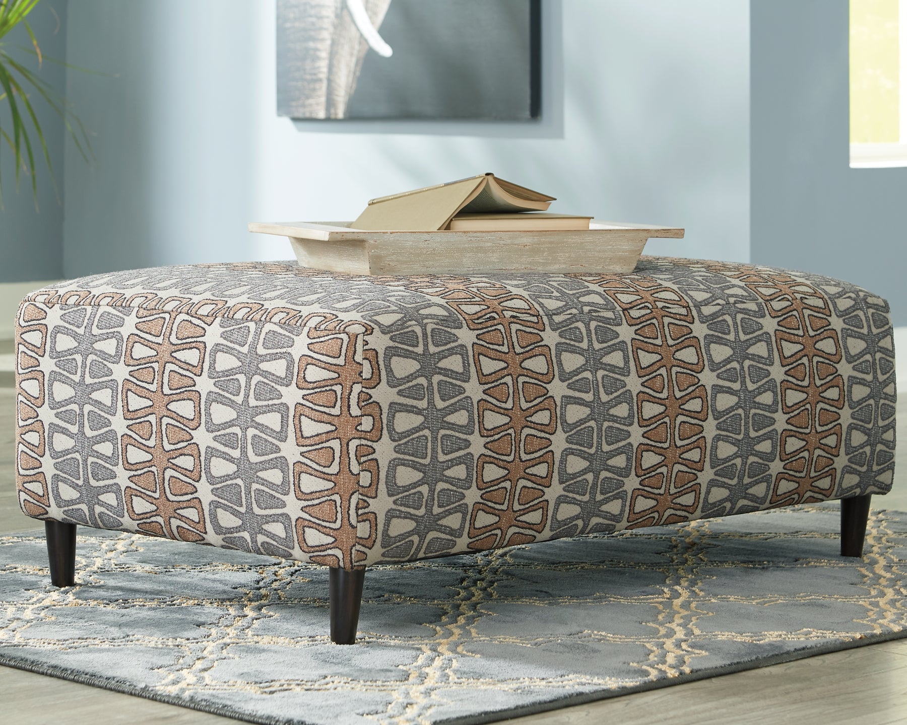 Flintshire Oversized Accent Ottoman at Walker Mattress and Furniture Locations in Cedar Park and Belton TX.