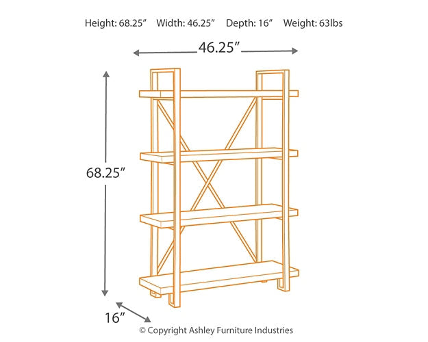 Forestmin Bookcase at Walker Mattress and Furniture Locations in Cedar Park and Belton TX.