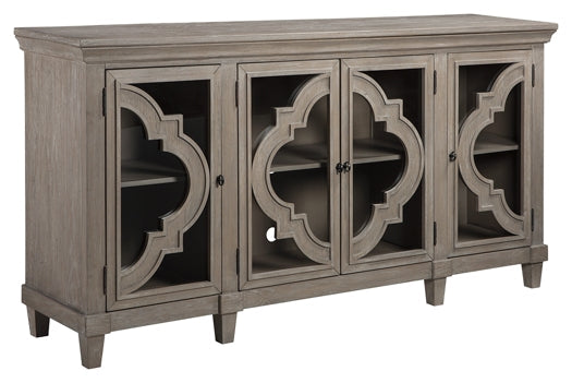 Fossil Ridge Accent Cabinet at Walker Mattress and Furniture Locations in Cedar Park and Belton TX.