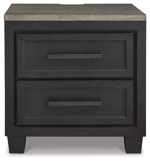 Foyland California King Panel Storage Bed with Mirrored Dresser, Chest and 2 Nightstands at Walker Mattress and Furniture Locations in Cedar Park and Belton TX.