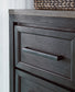 Foyland California King Panel Storage Bed with Mirrored Dresser and Chest at Walker Mattress and Furniture Locations in Cedar Park and Belton TX.