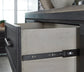 Foyland California King Panel Storage Bed with Mirrored Dresser and Chest at Walker Mattress and Furniture Locations in Cedar Park and Belton TX.